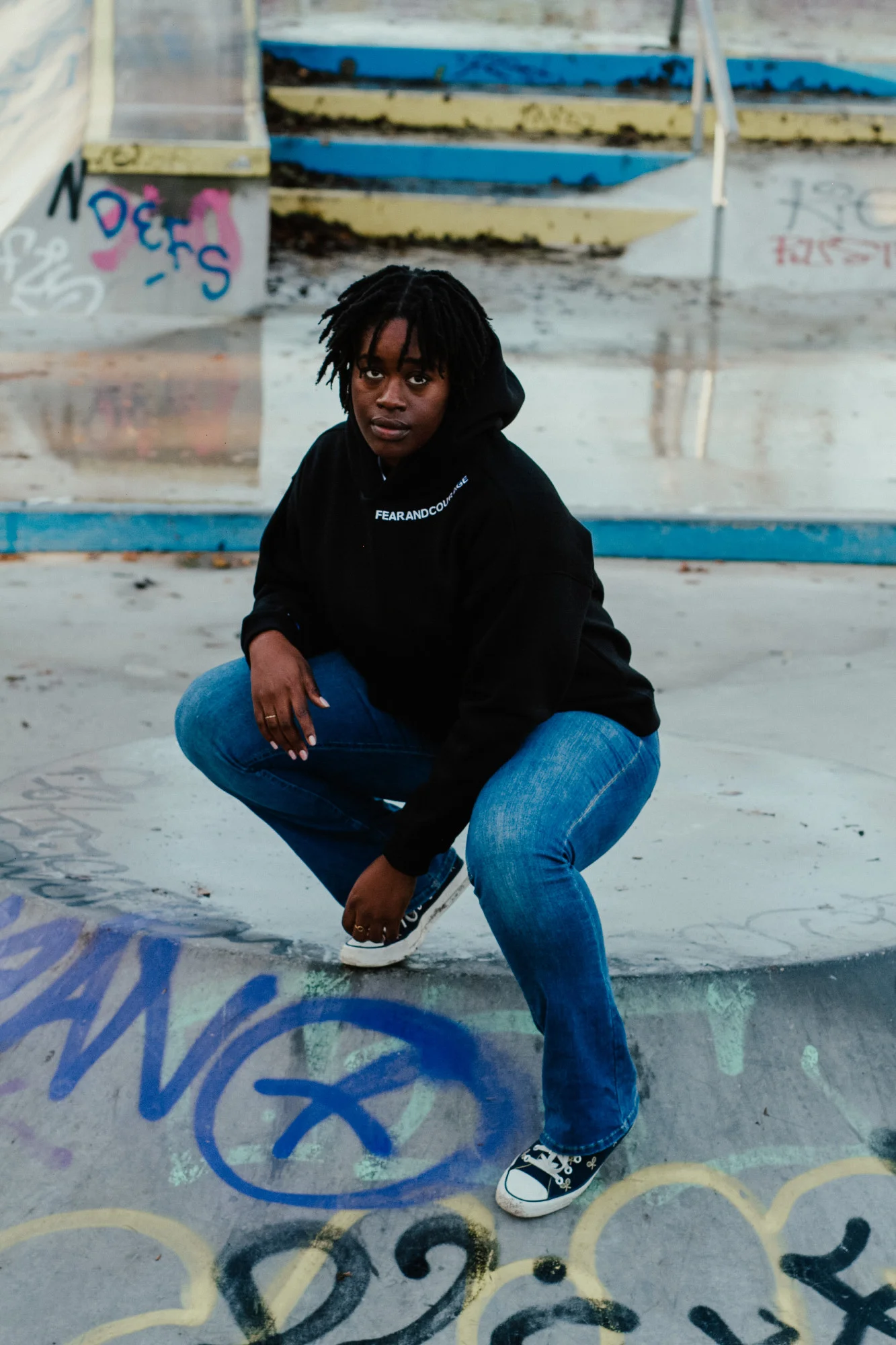 Picture of woman in skatepark